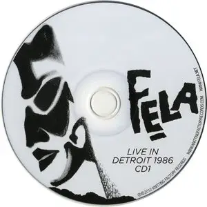 Fela Kuti - Live In Detroit 1986 (2012) {3CD Set, Knitting Factory KFR 1028}