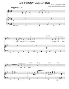 My funny valentine - Chet Baker (Piano Vocal)