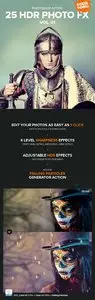 GraphicRiver 25 HDR Photo FX V.1 - Photoshop Action