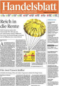 Handelsblatt vom Donnerstag, 25. September 2014