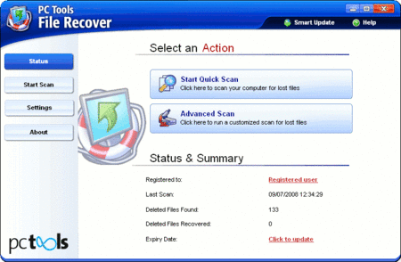 PC Tools File Recover 9.0.1.221