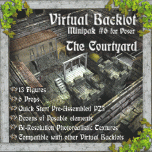 Virtual Backlot Minipack #6 - The Courtyard