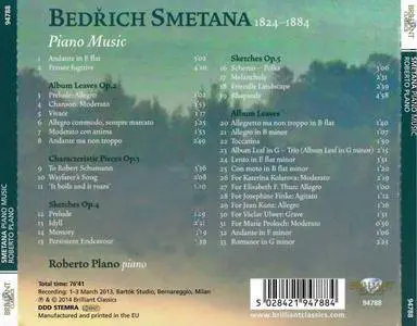 Roberto Plano - Bedrich Smetana: Piano Music, Album Leaves and Sketches (2014)