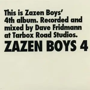 Zazen Boys - ...4 (2008) {Daiki Sound}