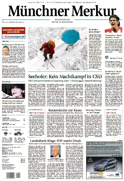 Münchner Merkur vom 18. Oktober 2010