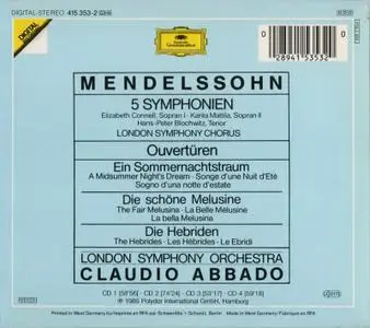 London Symphony Orchestra, Claudio Abbado - Mendelssohn: 5 Symphonien (1985)