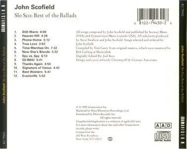 John Scofield - Slo Sco: Best Of The Ballads (1990)