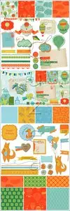 Vector Set Wedding Vintage Elements