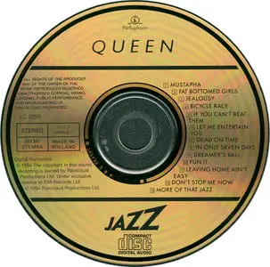Queen - Jazz (1978) [1994, Remaster, Digital Master Series]