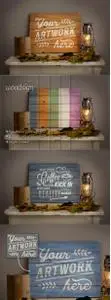 CreativeMarket - Woodsign mockup 1129514