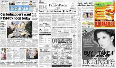 Philippine Daily Inquirer – June 17, 2008