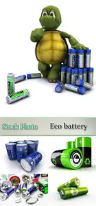 Stock Photo: Eco battery