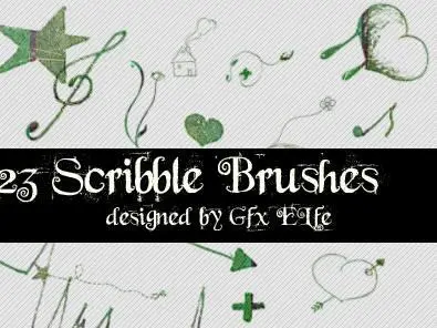 Scribble Brushes for Photoshop 