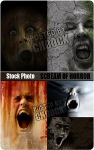 Stock Photo: Scream of horror