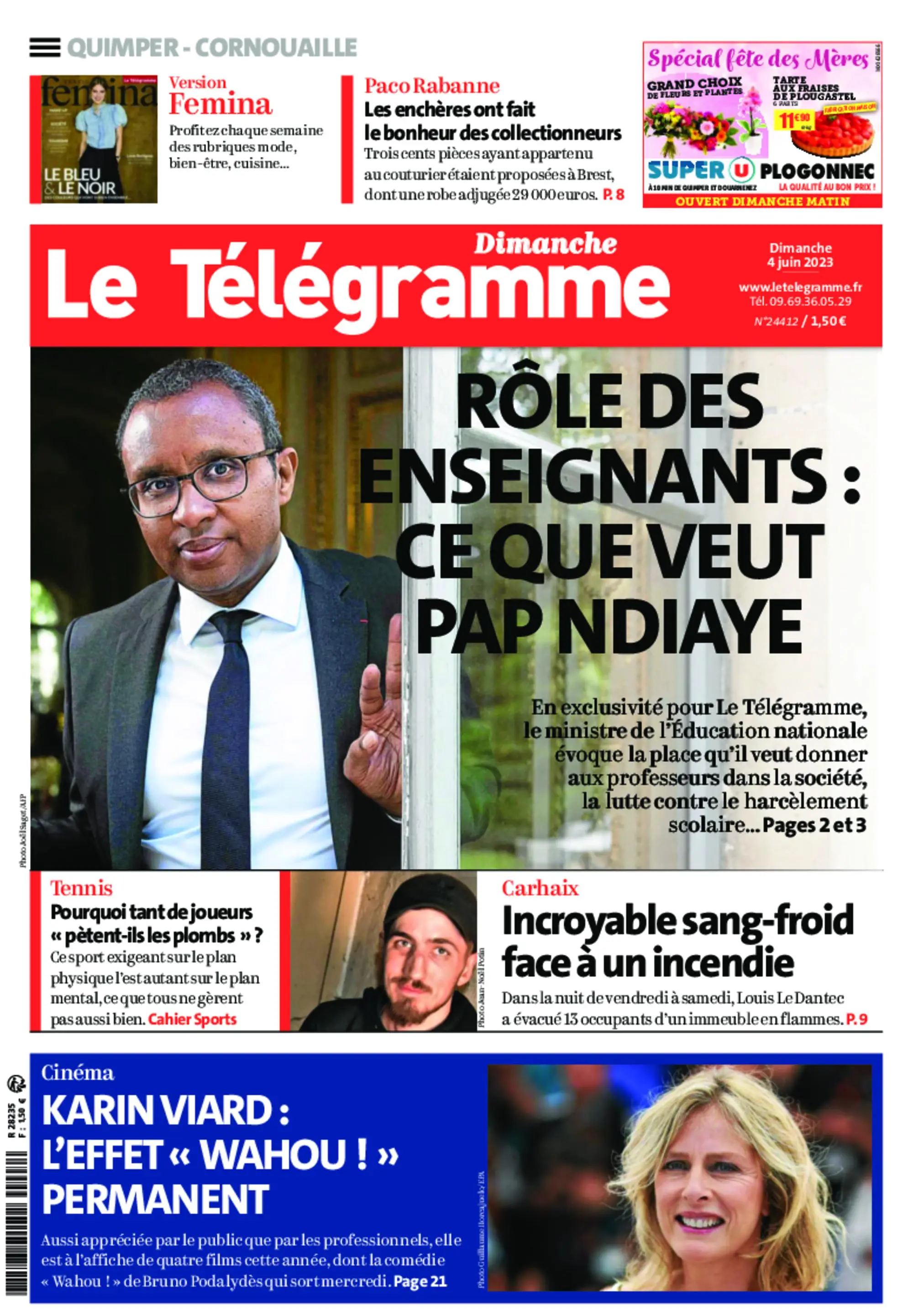 Le Télégramme Quimper – 04 juin 2023 / AvaxHome