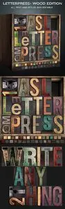GraphicRiver - Letterpress - Wood Edition