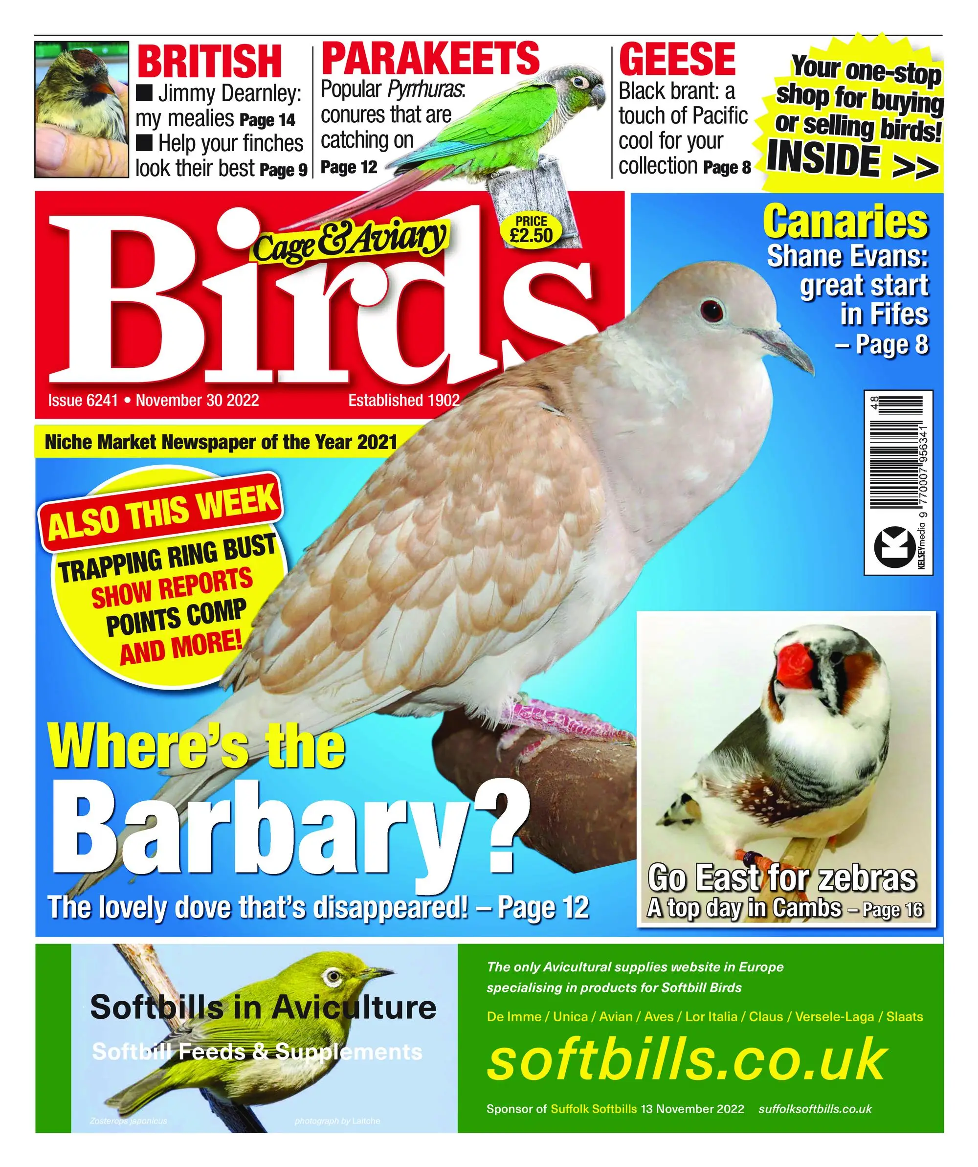 Cage & Aviary Birds – 30 November 2022