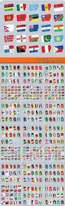 World flags tags vector