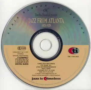 Various Artists - Jazz From Atlanta 1923-1929 {Timeless Historical CBC 1-038 Jazz rel 1997}