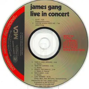 James Gang - Live In Concert (1971) [MFSL, MFCD 789]