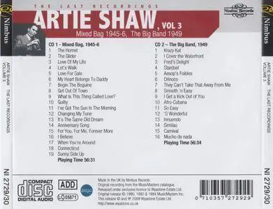 Artie Shaw - The Last Recordings, Volume 3 (1945-1949) {2CD Wyastone-Nimbus NI 2729~30 rel 2009}