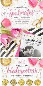 CreativeMarket - Soulmates Typeface + EXTRAS!