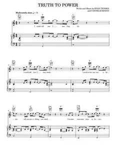 Truth To Power - OneRepublic One Republic (Piano-Vocal-Guitar)