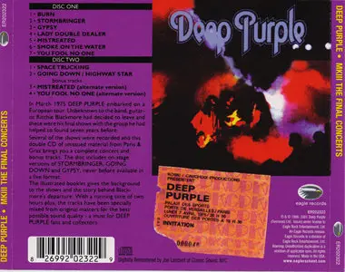 Deep Purple - Mk III: The Final Concerts (1996) [2001, Eagle Records, ER202322]