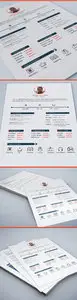 Resume Template 3 page PSD