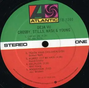 Crosby, Stills, Nash & Young ‎– Déjà Vu {US Reissue} Vinyl Rip 24/96