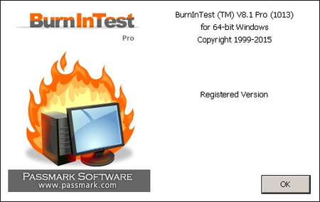 PassMark BurnInTest Pro 8.1 Build 1013