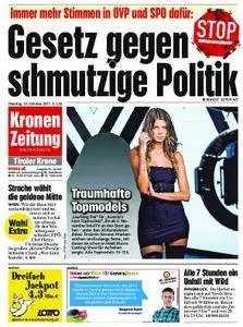 Kronen Zeitung Tirol - 10. Oktober 2017