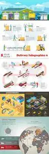 Vectors - Delivery Infographics 9