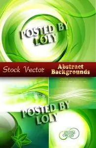 Green Abstract Background - Stock Vector