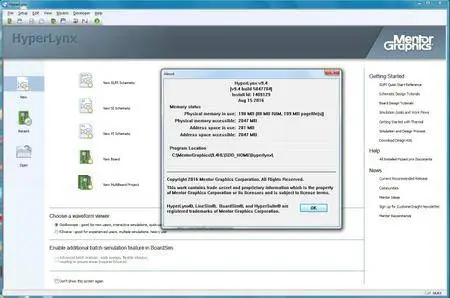 Mentor Graphics HyperLynx SI/PI/Thermal 9.4