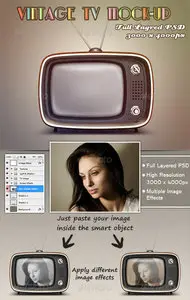 GraphicRiver - Vintage TV Mock-Up