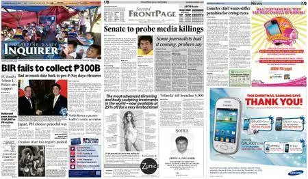 Philippine Daily Inquirer – December 14, 2013