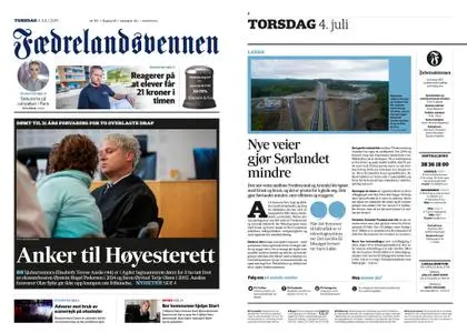 Fædrelandsvennen – 04. juli 2019