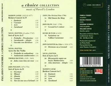 Palladian Ensemble - A Choice Collection: Music of Purcell's London (1995)
