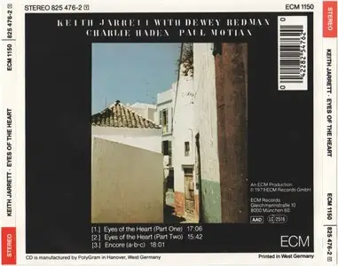 Keith Jarrett - Eyes Of The Heart (1979) {ECM} [re-up]