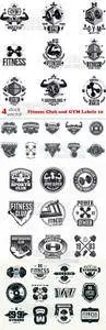Vectors - Fitness Club and GYM Labels 10