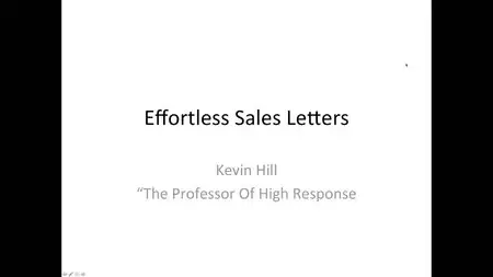 Effortless Sales Letter