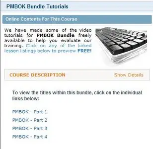 PMBOK Bundle Tutorials - All 4 