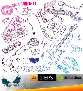 Music Vector Doodles