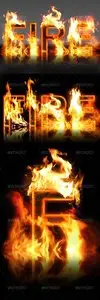 Graphicriver Real Fire Text Creator