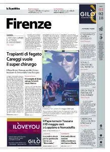 la Repubblica Firenze - 3 Febbraio 2018