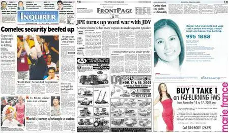 Philippine Daily Inquirer – November 12, 2007