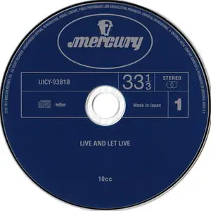 10cc - Live And Let Live (1977) [Japan (mini LP) SHM-CD, 2008] 2CD Set