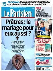 Le Parisien + Journal de Paris du Vendredi 13 Septembre 2013