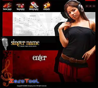 SimaVera 300110073 Singer Flash template